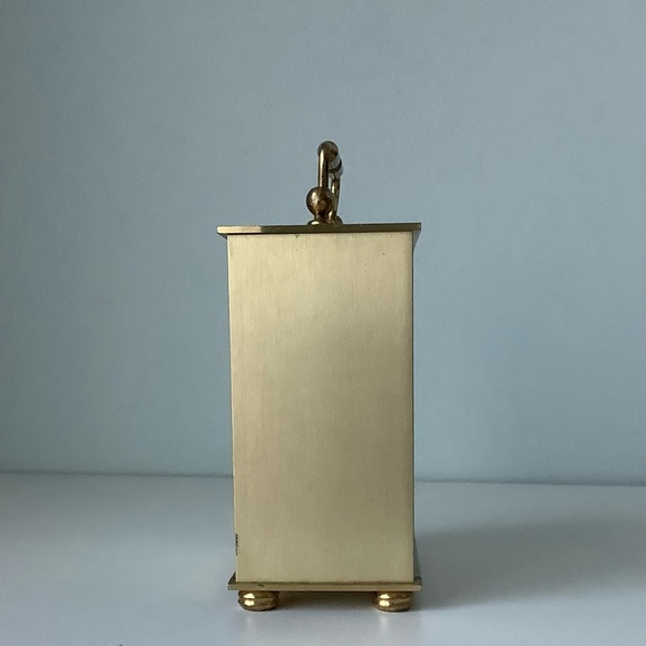 Vintage West Germany Limit Quartz floral brass carriage clock - Picture 2 of 7